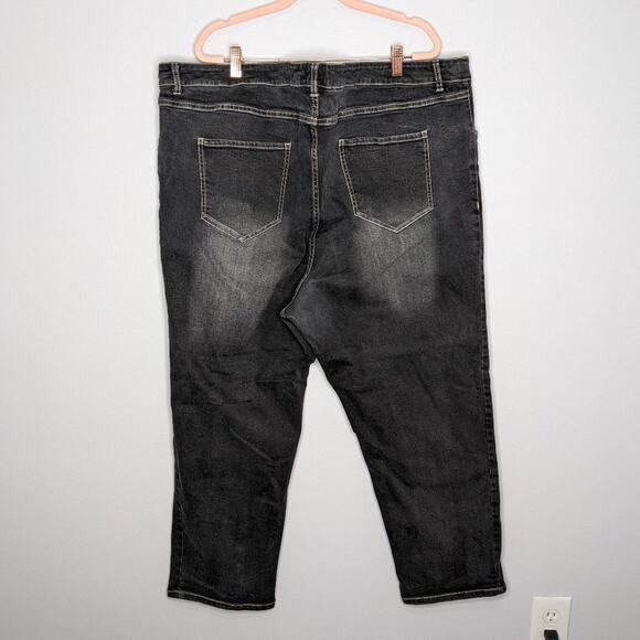Universal Standard Distressed Black Seine Jeans Size 28 (4X) - Picture 3 of 7